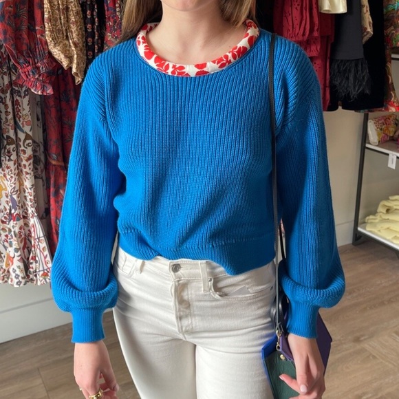 RHODE Maisie Pullover Imperial Blue NWT $465 - Picture 2 of 2